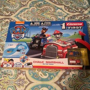 Carrera Paw Patrol Chase & Marshall Track Set - Black and Red